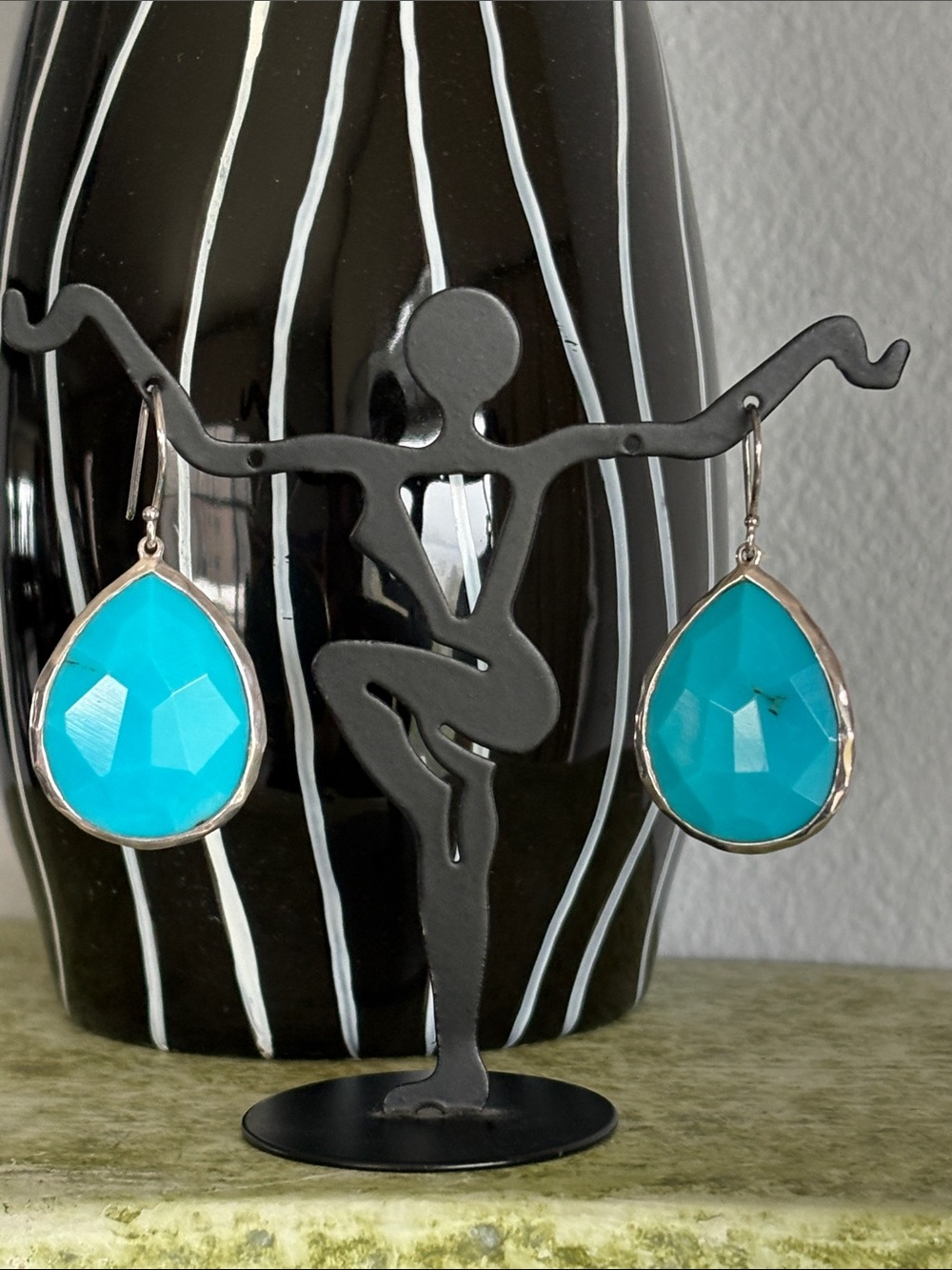 Ippolita Teardrop turquoise and silver Earrings